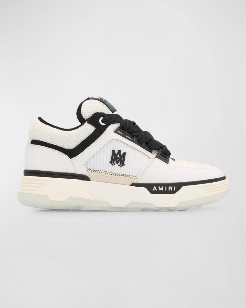 Amiri Men's MA-1 Leather & Mesh Low-Top Sneakers Cover