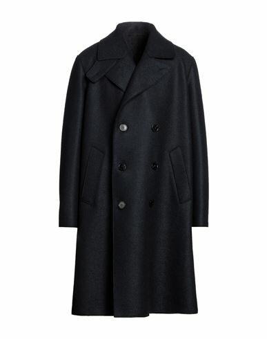 Harris Wharf London Man Coat Midnight blue Virgin Wool Cover