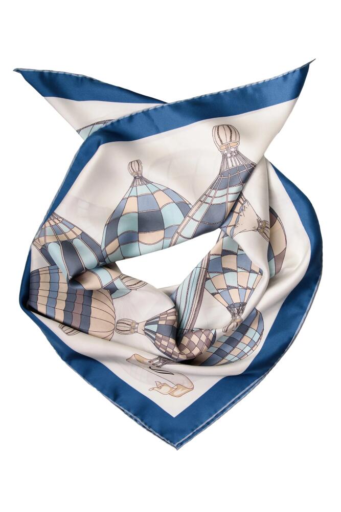 Elizabetta Jacqueline - Hand Rolled Silk Foulard for Women in Blue Cover