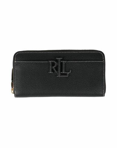 Lauren Ralph Lauren Woman Wallet Black Cow leather Cover