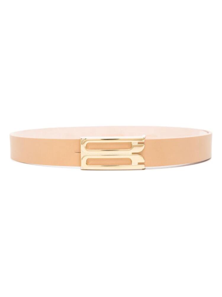 Victoria Beckham Frame leather belt - Neutrals Cover