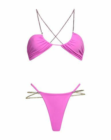 Gcds Woman Bikini Mauve Polyamide, Elastane Cover