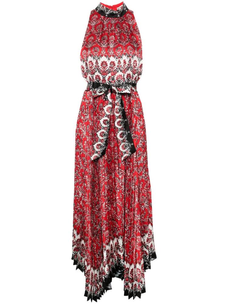 alice + olivia Mertie satin maxi dress - Red Cover