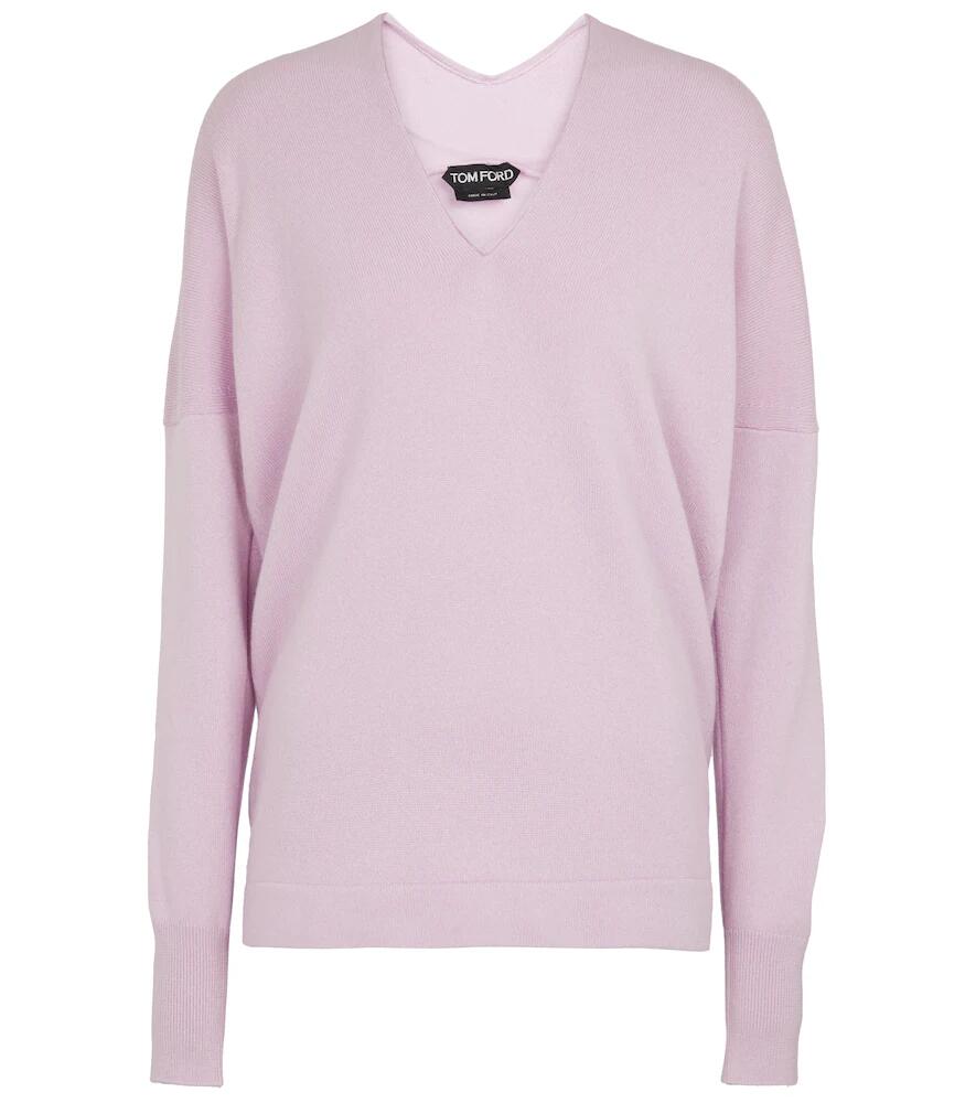 Tom Ford Cashmere and cotton V-neck sweater Cover