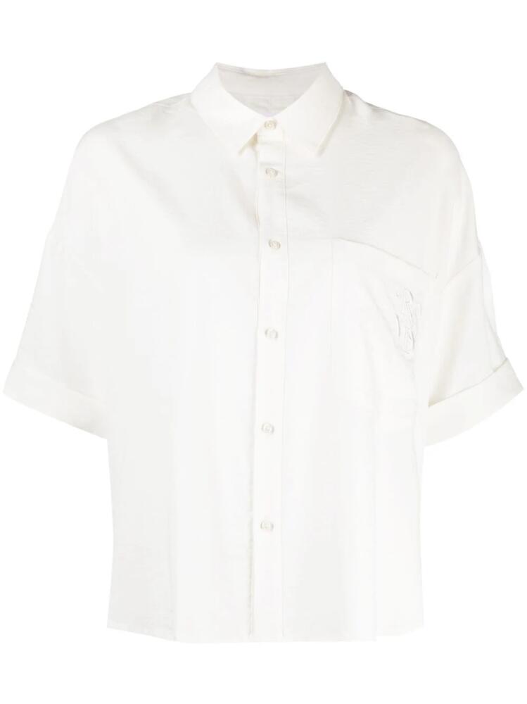 izzue classic-collar short-sleeve shirt - White Cover