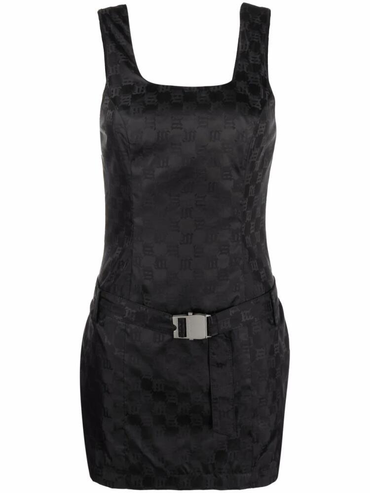 MISBHV monogram jacquard mini dress - Black Cover