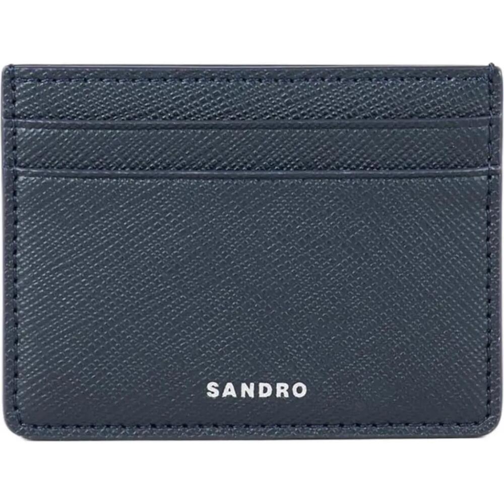 SANDRO Synthetic leather cardholder in Midnight Blue Cover