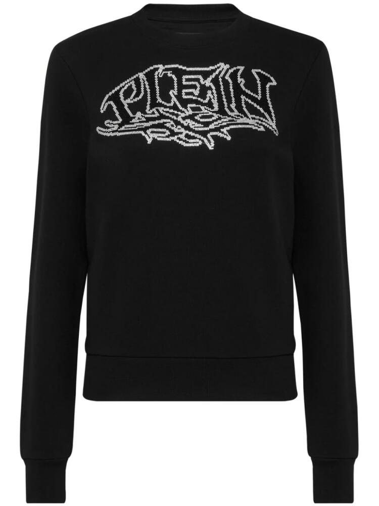 Philipp Plein logo-embellished cotton sweatshirt - Black Cover