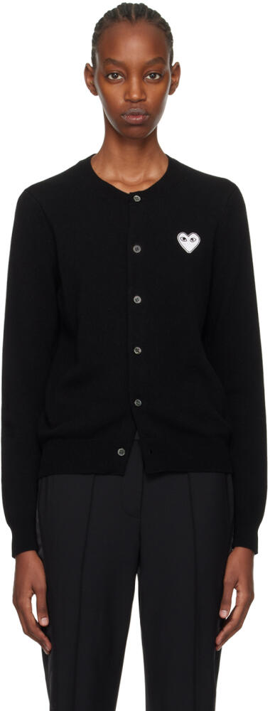 COMME des GARÇONS PLAY Black Heart Patch Cardigan Cover