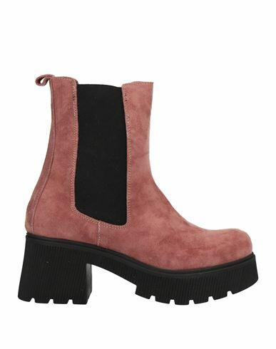 Divine Follie Woman Ankle boots Pastel pink Soft Leather Cover