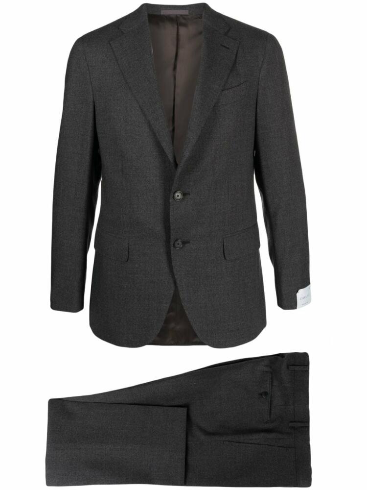 Caruso single-breasted wool suit - Grey Cover