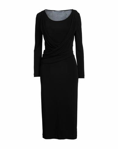 Alberta Ferretti Woman Midi dress Black Viscose Cover