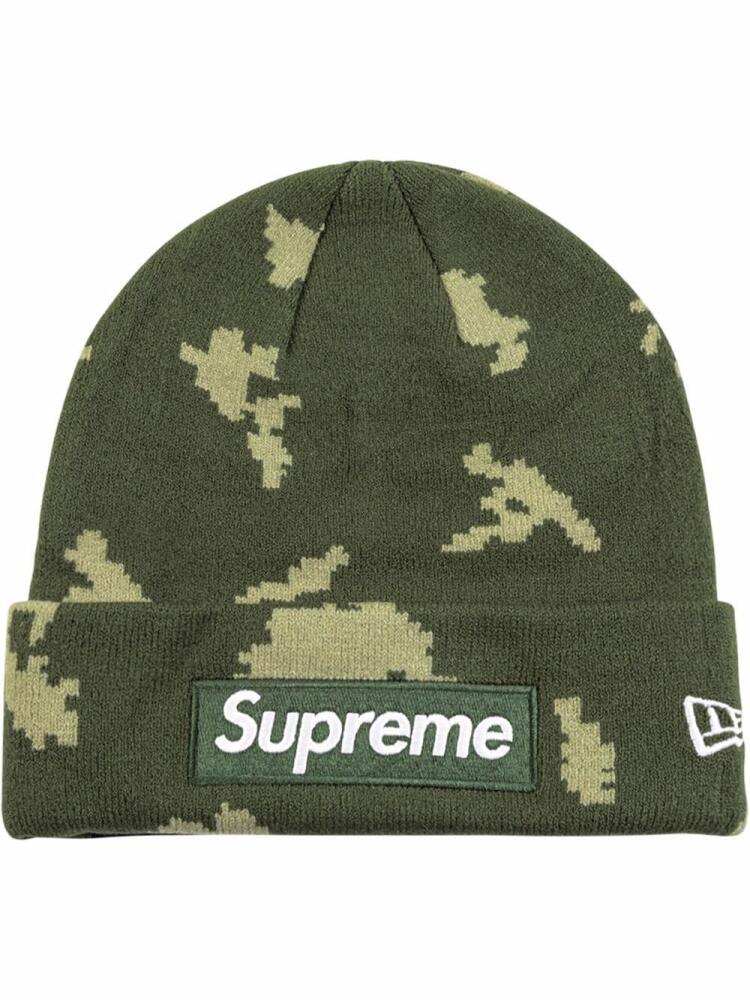 Supreme x New Era Box Logo beanie - Green Cover