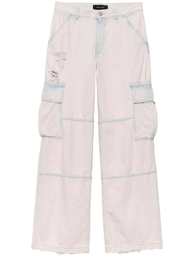 Purple Brand bleached-effect cargo jeans - Neutrals Cover