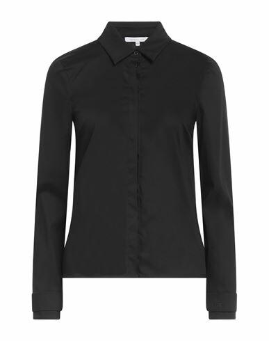 Patrizia Pepe Woman Shirt Black Cotton, Polyamide, Elastane Cover