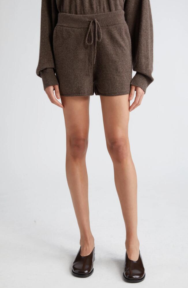 Loulou Studio Toran Cashmere Shorts in Grizzly Melange Cover