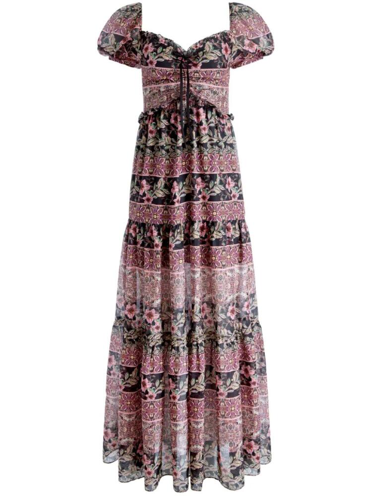 alice + olivia Andrea tiered maxi dress Cover