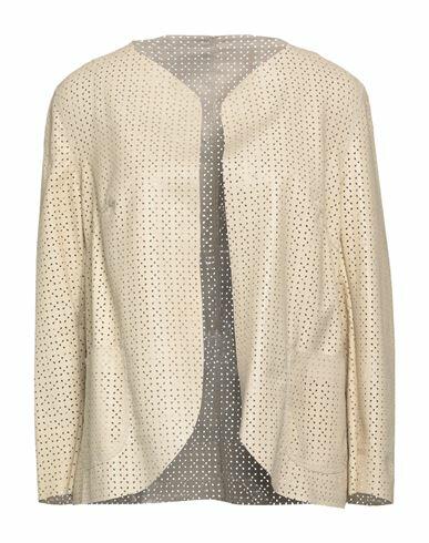 Salvatore Santoro Woman Blazer Beige Ovine leather Cover