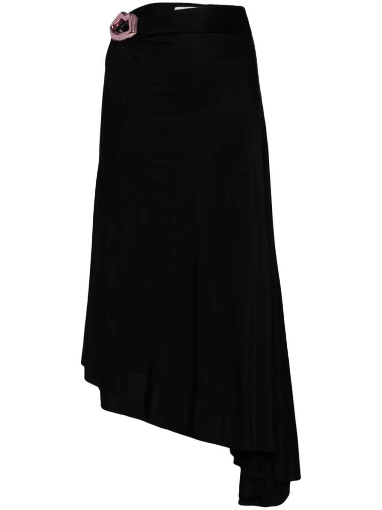 Sonia Rykiel mouth-detail asymmetric skirt - Black Cover