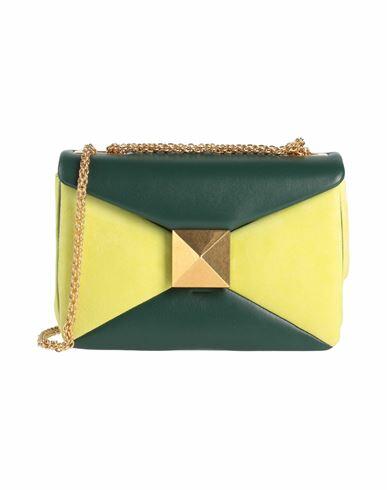 Valentino Garavani Woman Cross-body bag Dark green Leather Cover