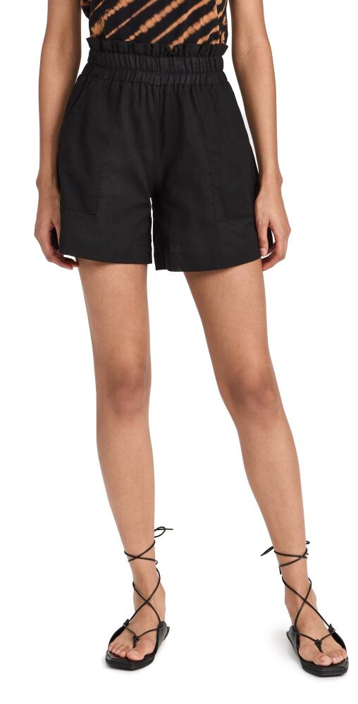 The Lulo Project Elastic Waist Shorts 00 Black Cover