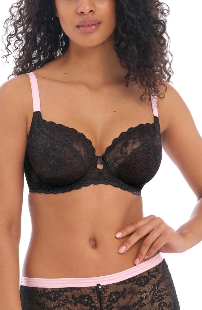 Freya Offbeat Underwire Plunge Bra in Black Cover