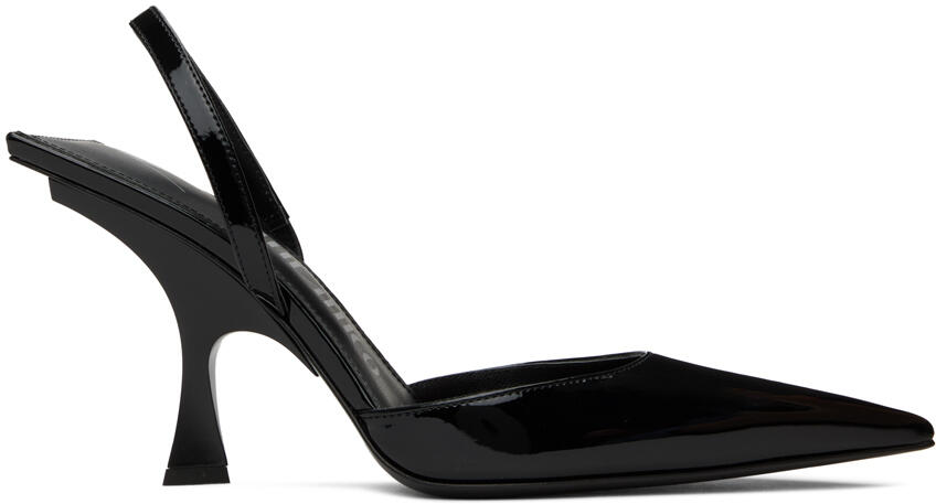 The Attico Black Ester Slingback Heels Cover