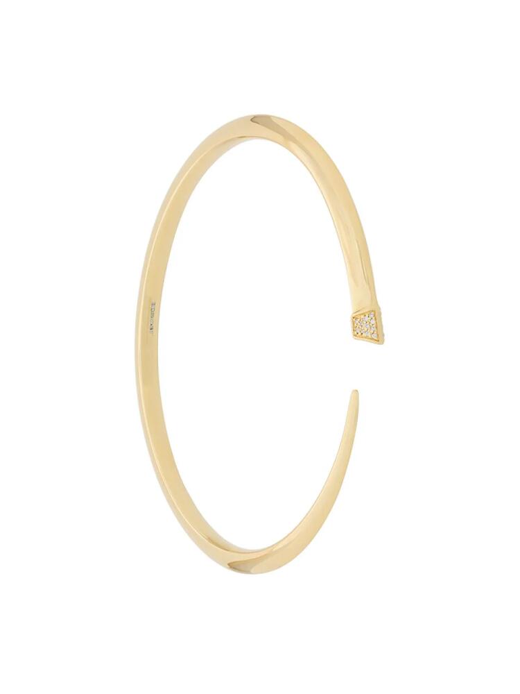 Shaun Leane slim diamond Tusk bangle - Gold Cover