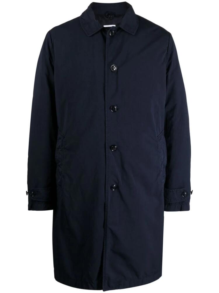 ASPESI Vodka Le waterproof canvas coat - Blue Cover