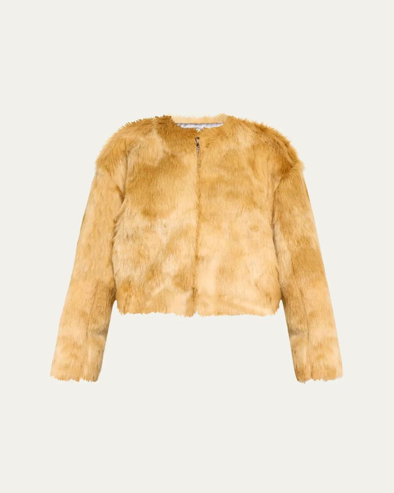 Des Phemmes Faux Fur Bomber Jacket Cover