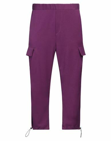 Imperial Man Pants Purple Polyester, Viscose, Elastane Cover