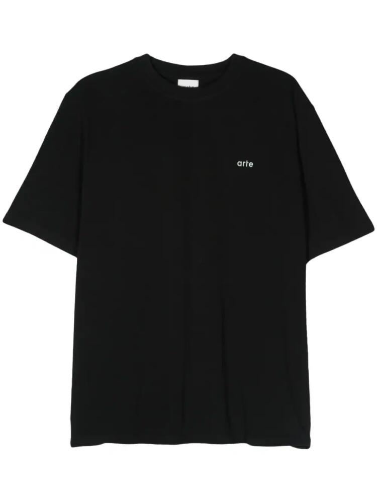 ARTE Teo Back Multi Runner cotton T-shirt - Black Cover