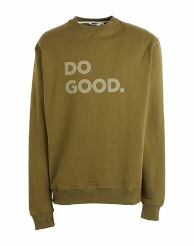 Cotopaxi Do Good Crew Sweatshirt Man Sweatshirt Military green Organic cotton, Recycled polyester Cover