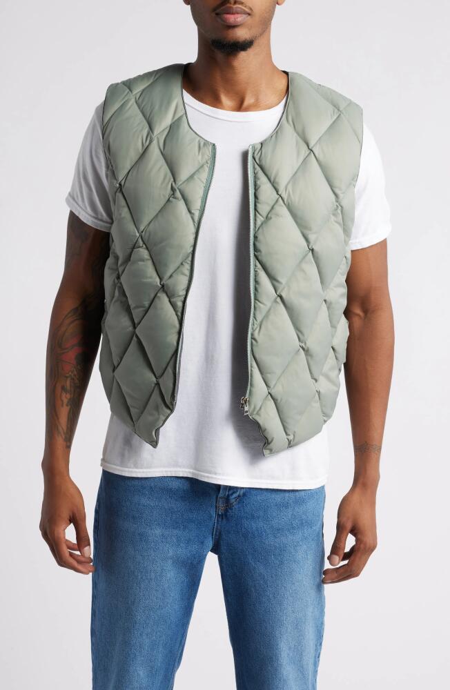 Afield Out Stone Puffer Vest in Sea Foam Cover