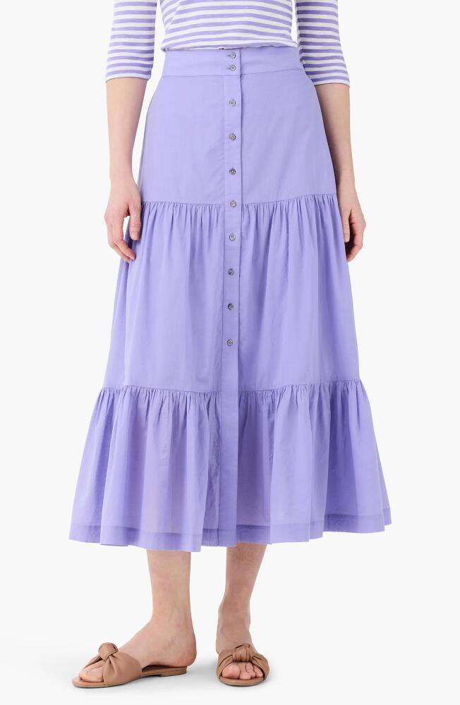 NIC+ZOE Cotton Tiered Skirt in Lavender Cover