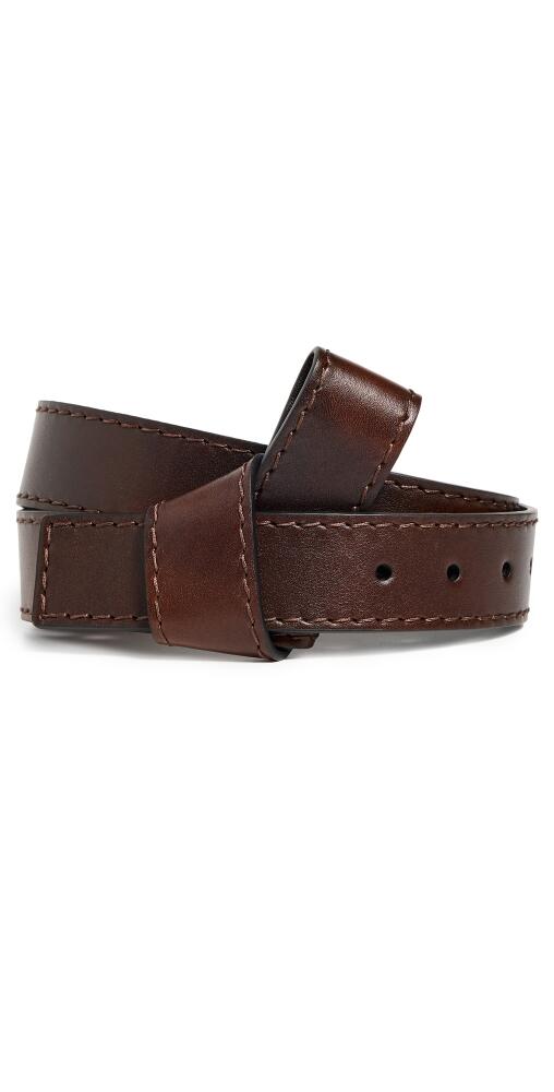 Acne Studios Knot Belt Dark Brown Cover