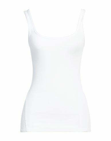 Rag & Bone Woman Tank top White Organic cotton, Elastane Cover