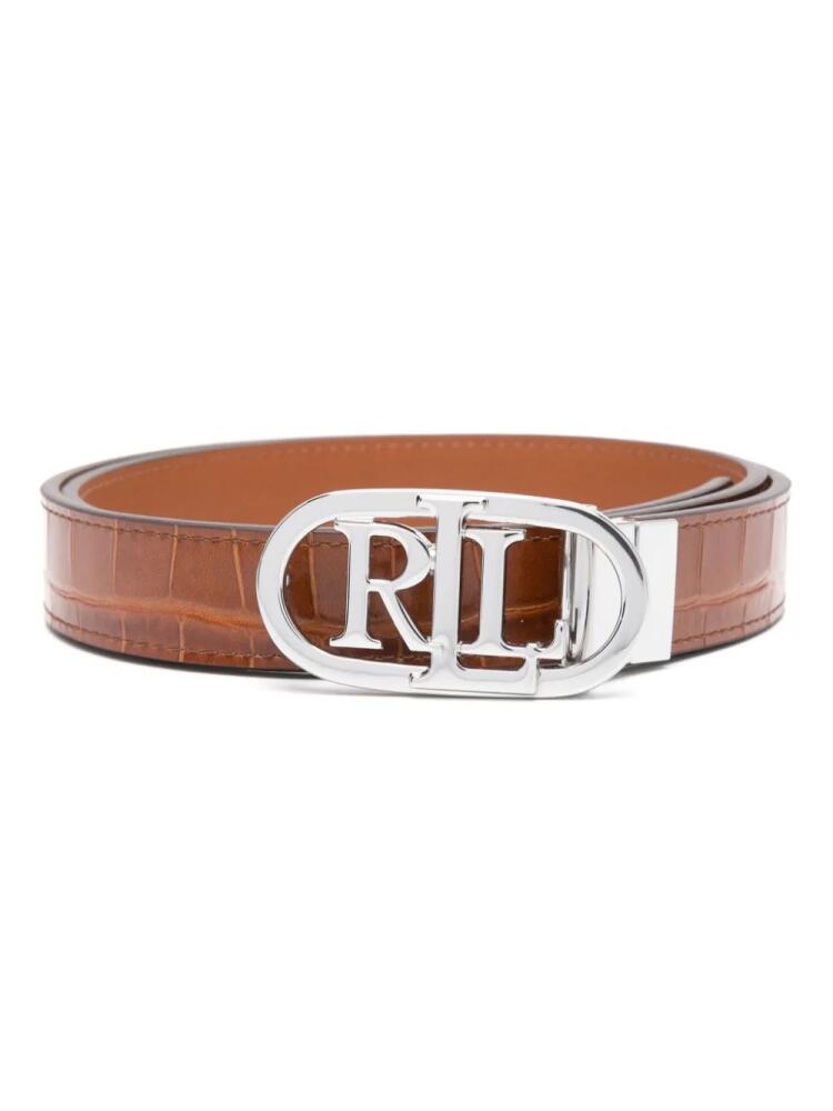 Lauren Ralph Lauren logo-buckle belt - Brown Cover