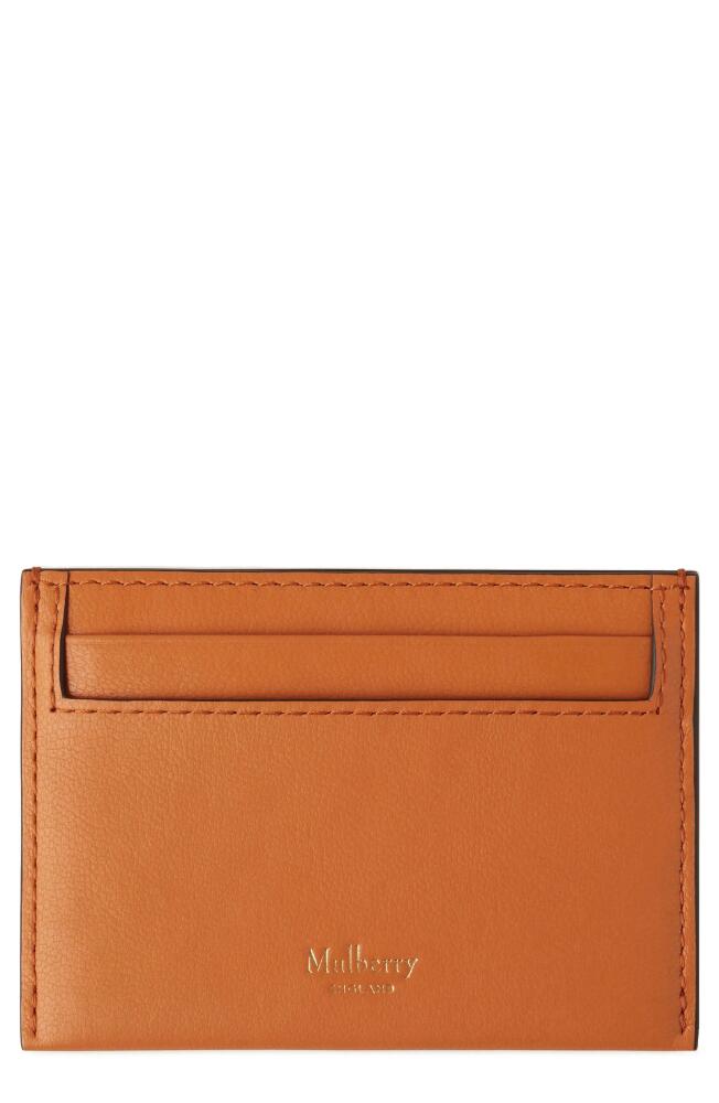 Mulberry Leather Card Case in Sunset Cover