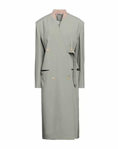 Quira Woman Overcoat & Trench Coat Military green Virgin Wool Cover