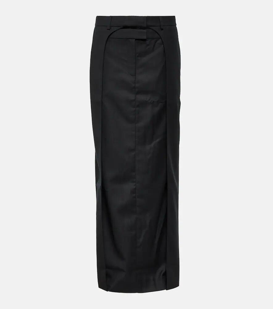 Aya Muse Fera pleated wool maxi skirt Cover