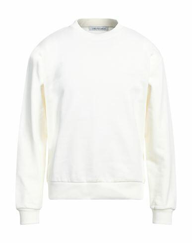 Trussardi Man Sweatshirt Cream Cotton Cover