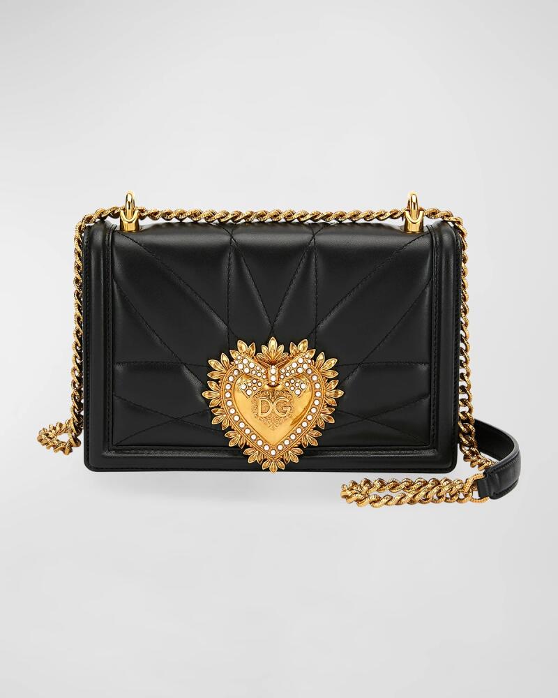 Dolce & Gabbana Devotion Medium Quilted Crossbody Bag Cover