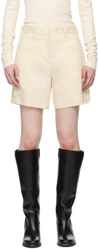 Helmut Lang Off-White Mini Car Shorts Cover