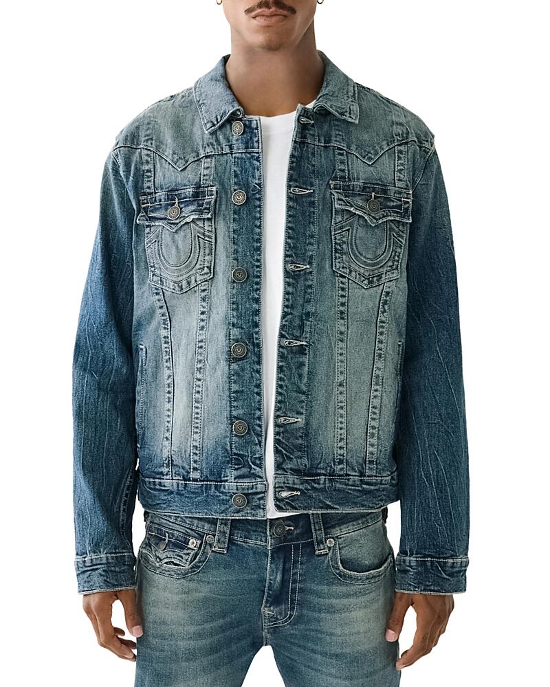 True Religion Jimmy Embossed Denim Jacket Cover