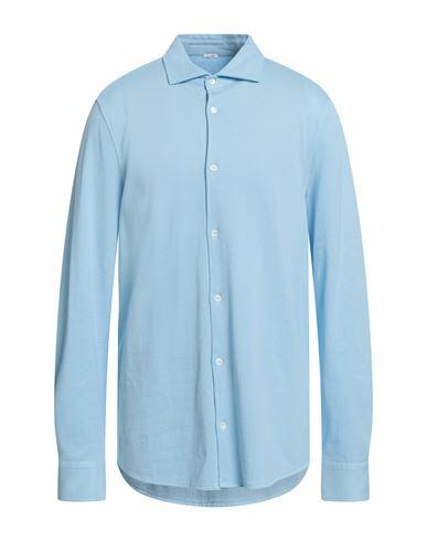 Malo Man Shirt Azure Cotton Cover