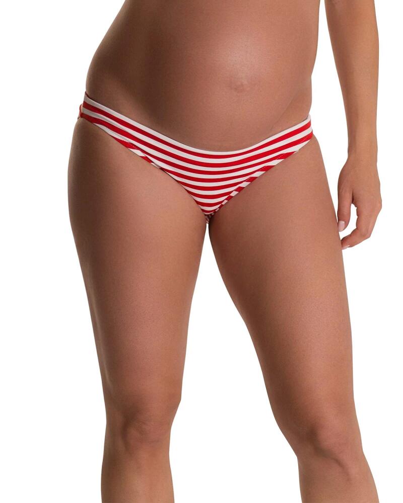 Pez D'Or Maternity Isabella Striped Bikini Swim Brief Cover