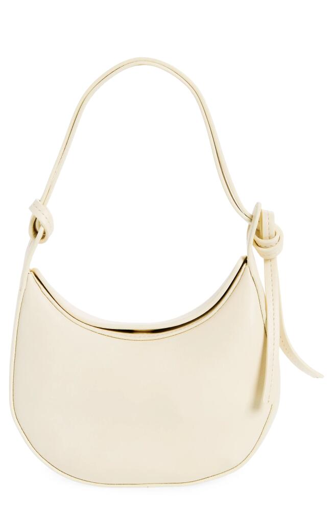 Reformation Mini Rosetta Leather Shoulder Bag in Parmesan Cover