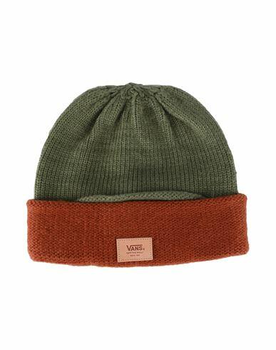 Vans Mono Knit Beanie Woman Hat Military green Acrylic, Polyester, Elastane Cover