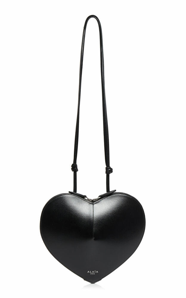 ALAA - Le Coeur Leather Crossbody Bag - Black Cover